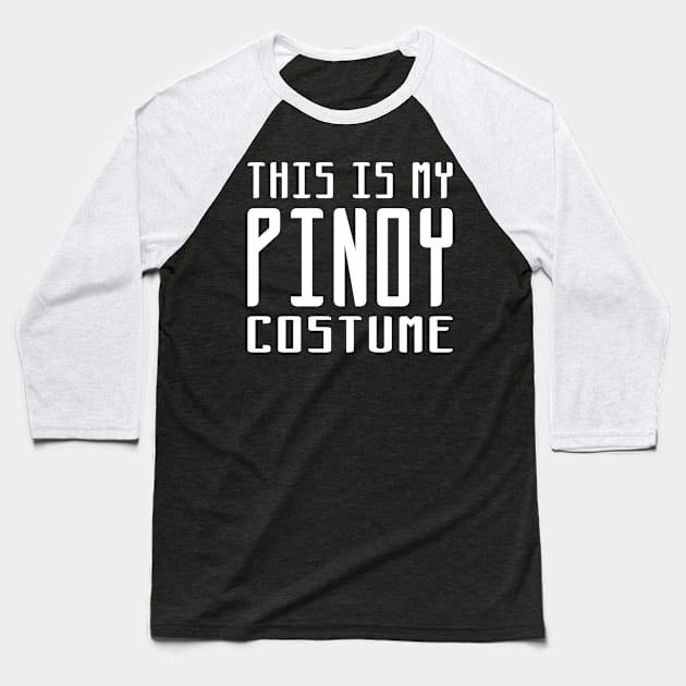 Pinoy Costume Baseball T-Shirt by reyzo9000